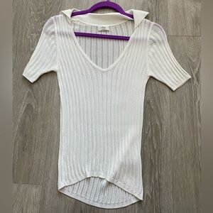 Wilfred see through knit tshirt top